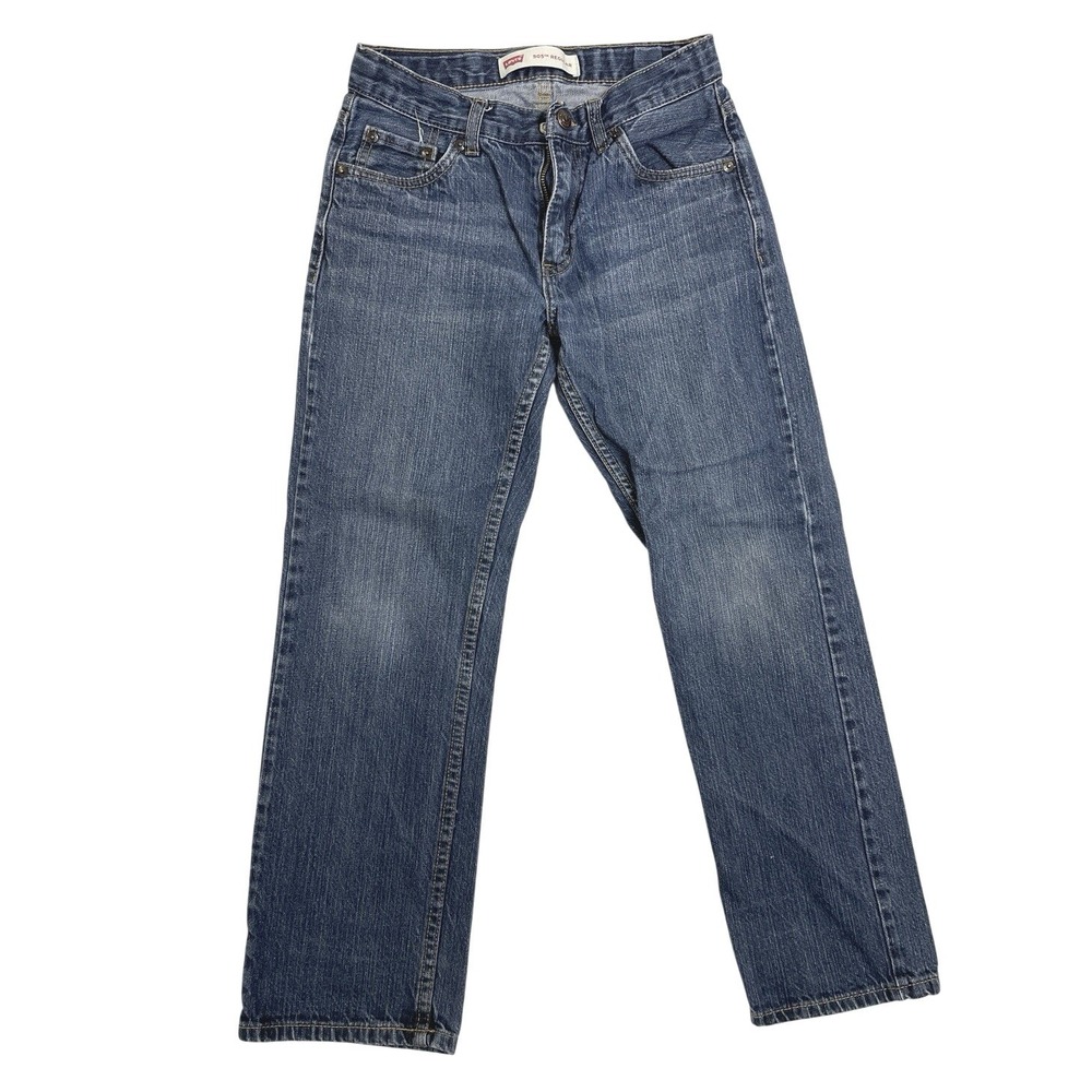 Kids Levis 505 Regular Jeans size 12 26x26 Blue Denim